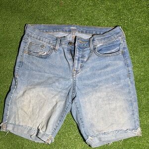 Old Navy Blue Jean Shorts with Cuffed Hem